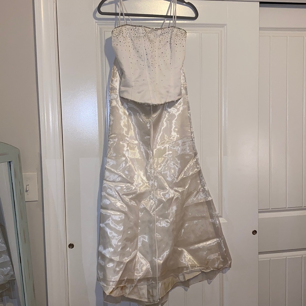 White 2-piece Prom Dress